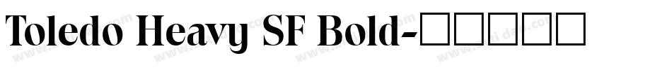 Toledo Heavy SF Bold字体转换